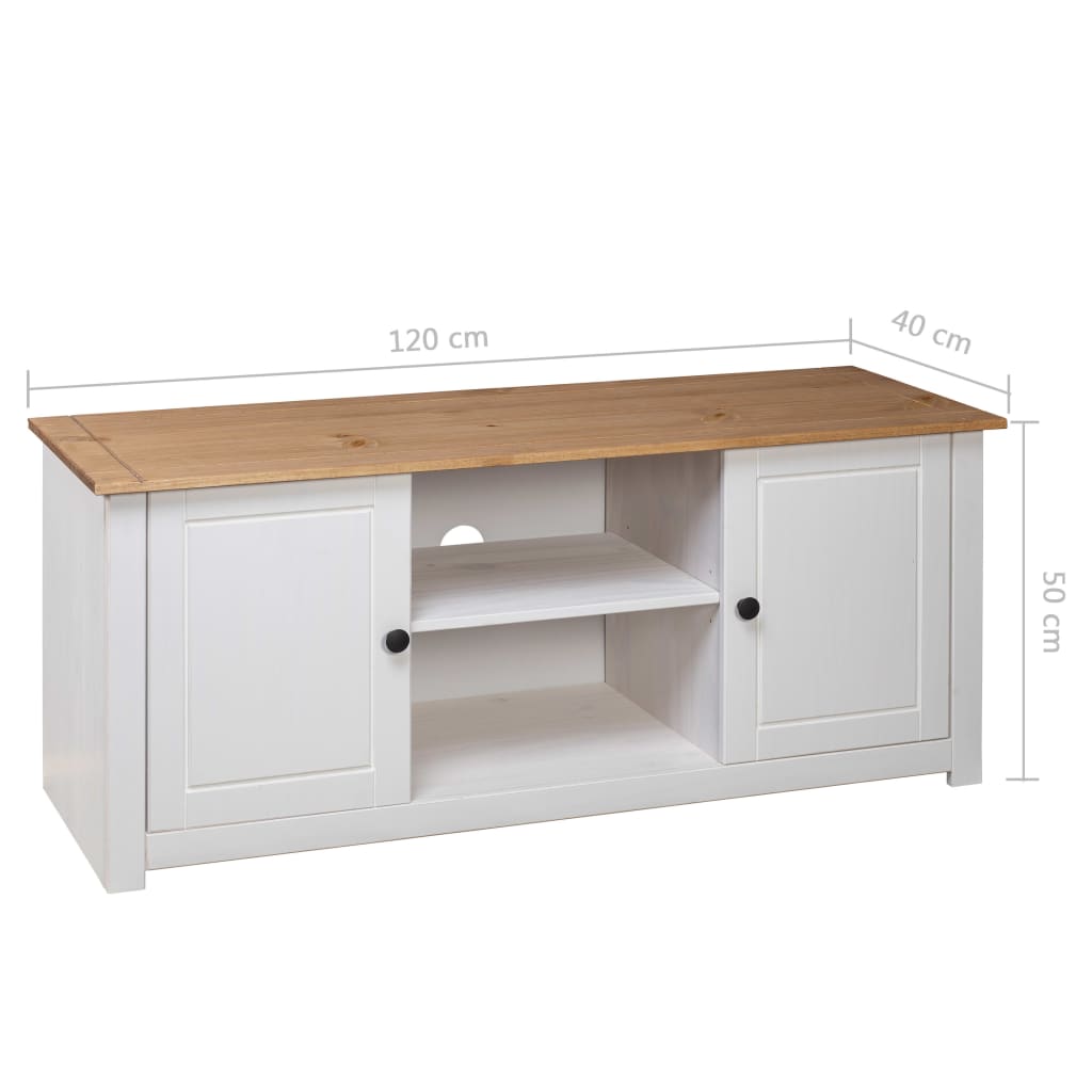 Tv-kast Panama Range 120x40x50 cm massief grenenhout