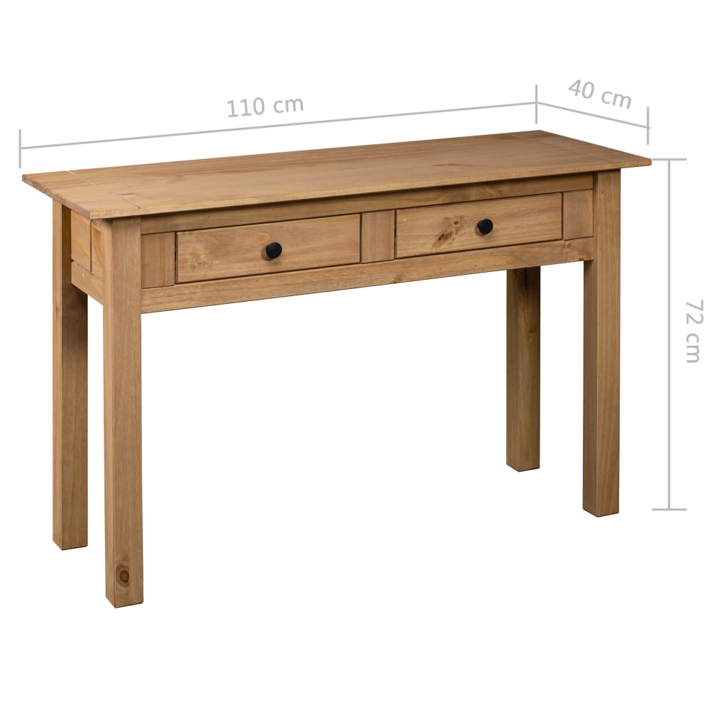 Table murale Gamme Panama 110x40x72 cm en bois de pin massif