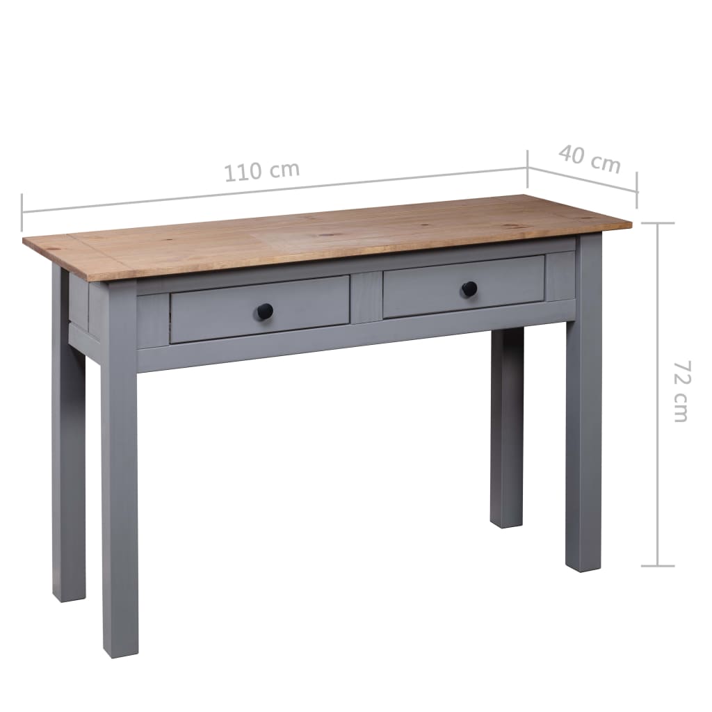 Table murale Gamme Panama 110x40x72 cm en bois de pin massif