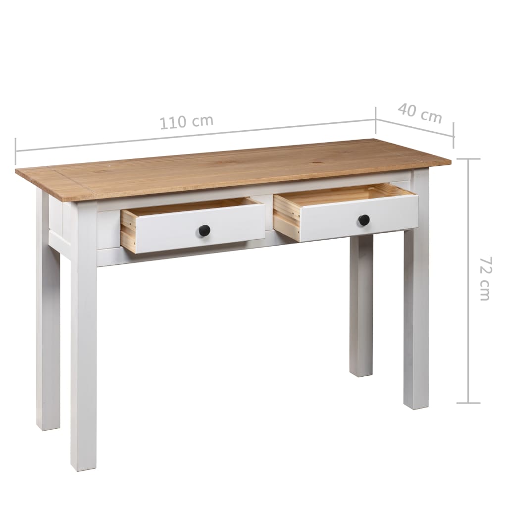 Table murale Gamme Panama 110x40x72 cm en bois de pin massif