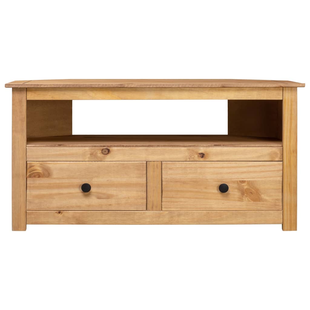 Meuble TV d'angle Gamme Panama 93x49x49 cm en bois de pin massif