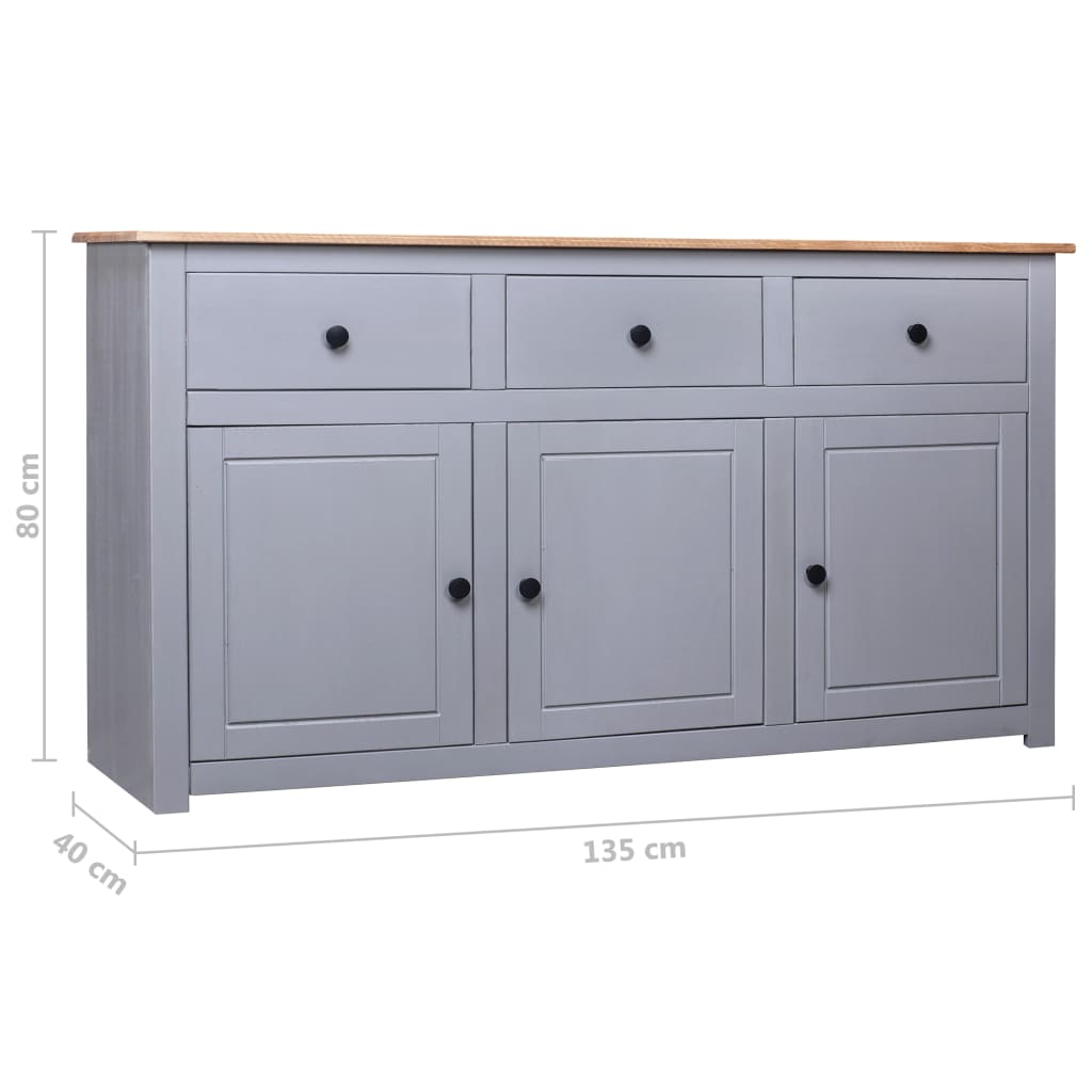 Dressoir Panama Range 135x40x80 cm massief grenenhout