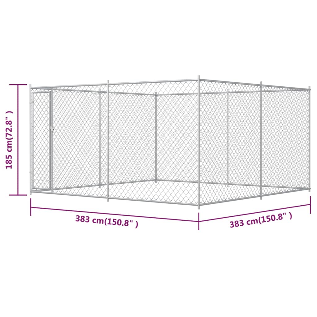 Hondenkennel voor buiten 760x192x185 m