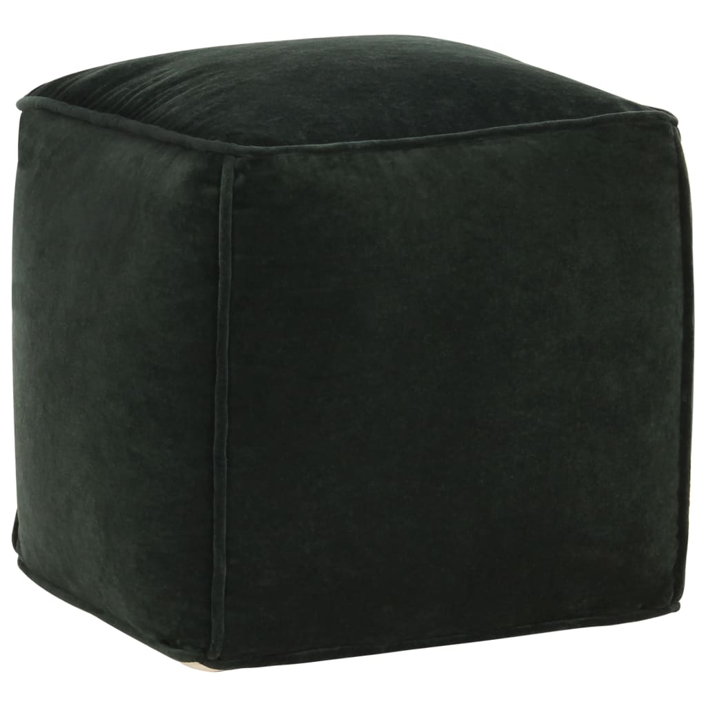 Pouf 40x40x40 cm velours de coton rose