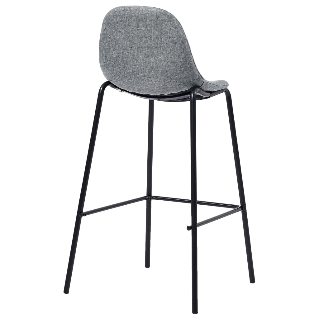 Barstoelen 4 st stof