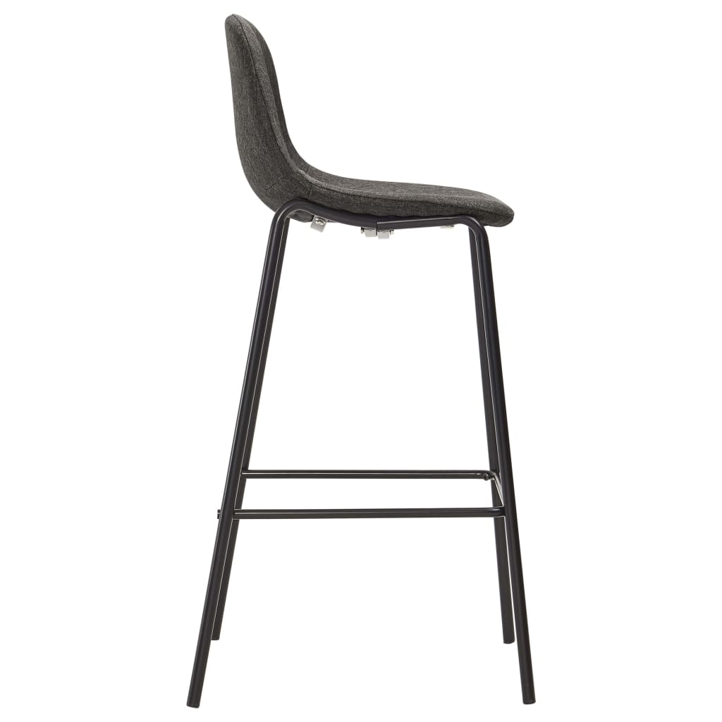 Chaises de bar 4 pcs en tissu