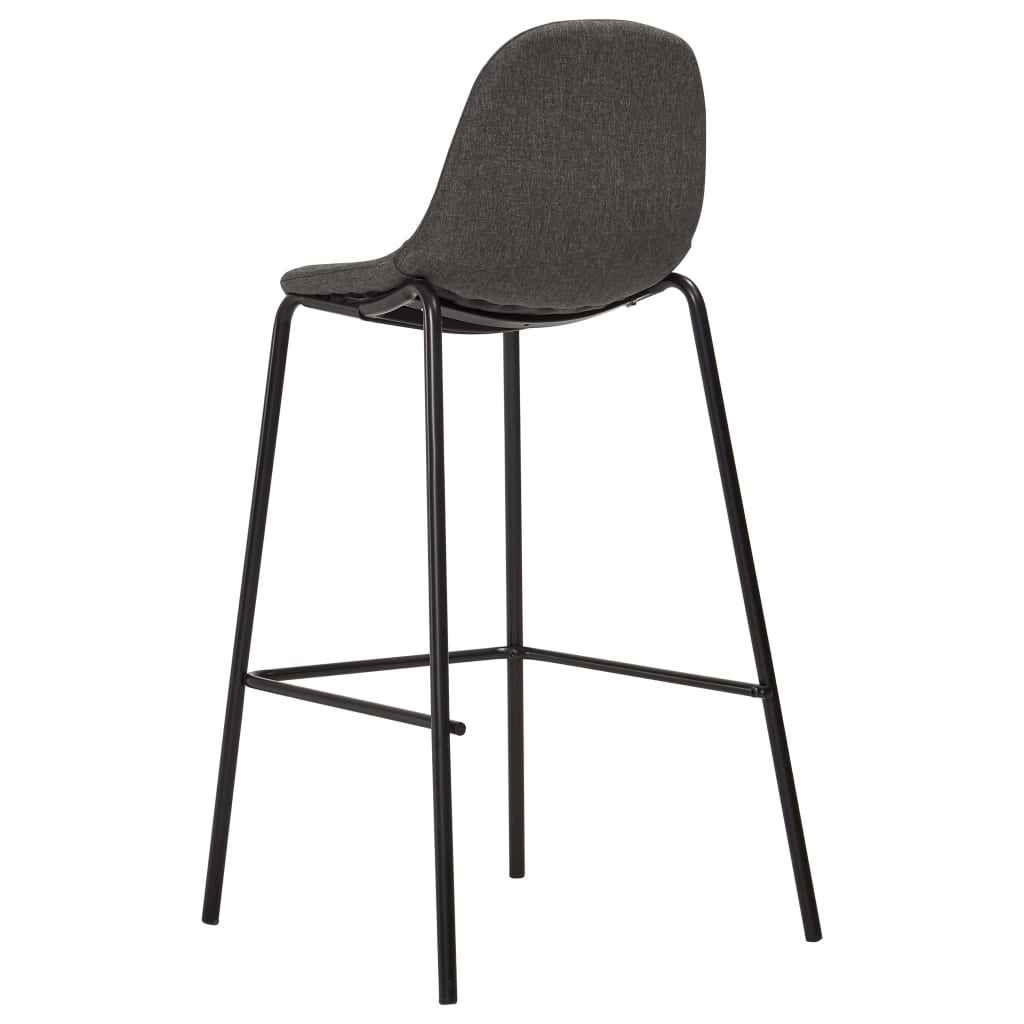 Chaises de bar 4 pcs en tissu