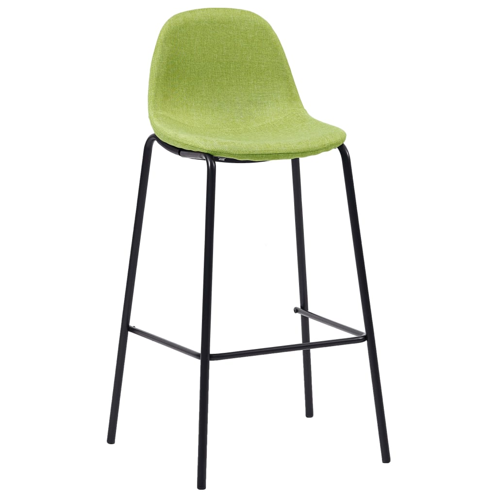 Chaises de bar 4 pcs en tissu