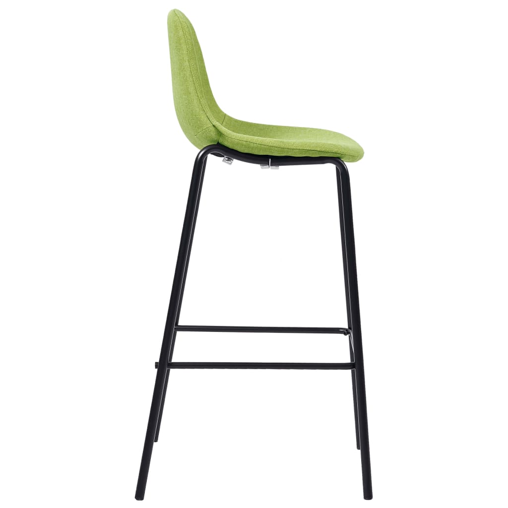 Chaises de bar 4 pcs en tissu