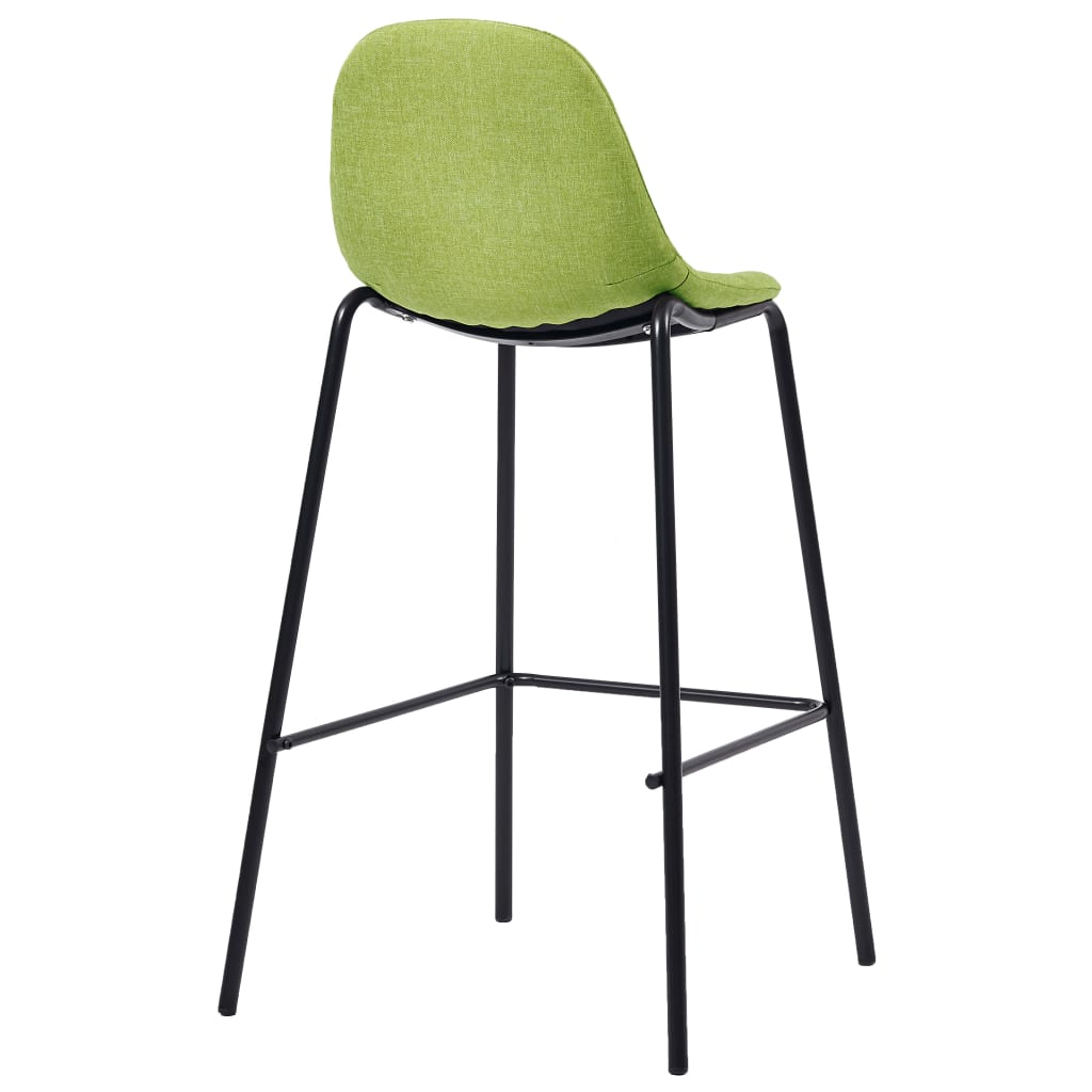 Chaises de bar 4 pcs en tissu