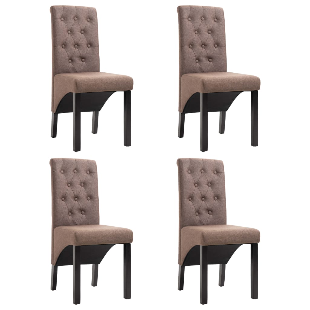 Chaises de salle à manger 6 pcs en tissu