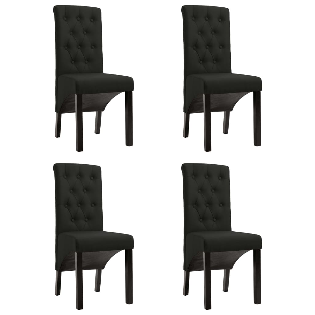 Chaises de salle à manger 6 pcs en tissu