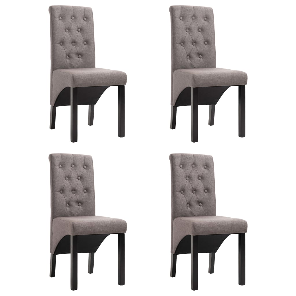 Chaises de salle à manger 6 pcs en tissu