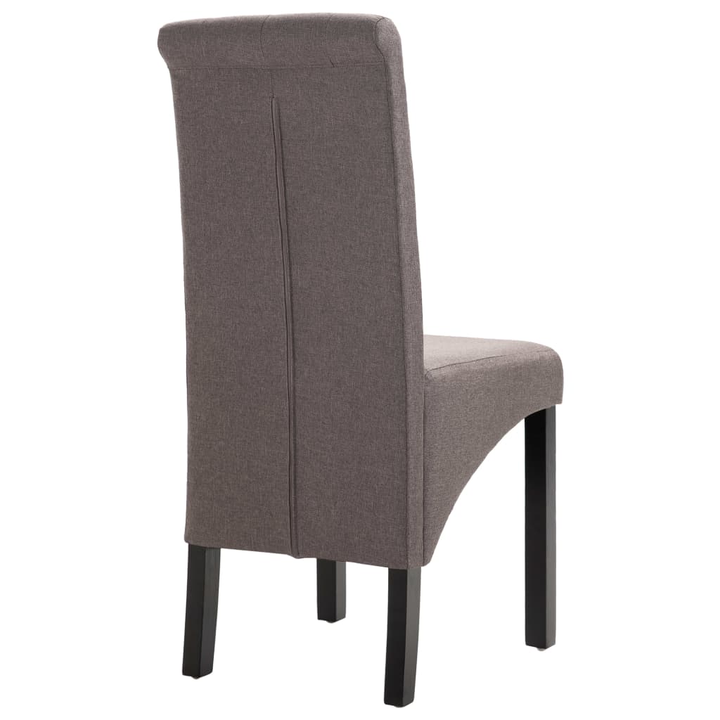 Chaises de salle à manger 6 pcs en tissu