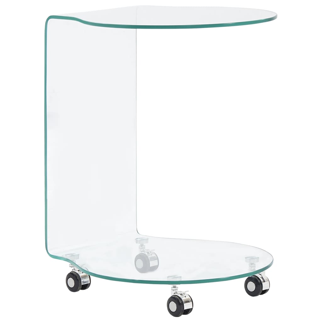 Table basse 45x40x58 cm verre trempé