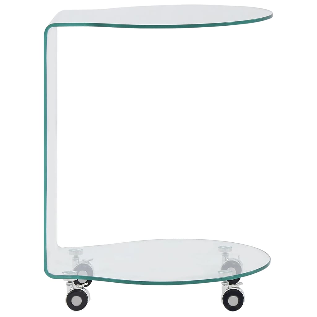 Table basse 45x40x58 cm verre trempé