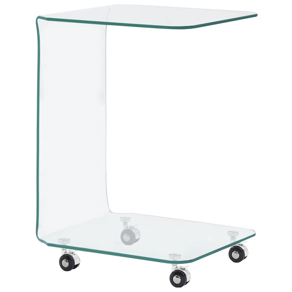 Table basse 45x40x58 cm verre trempé