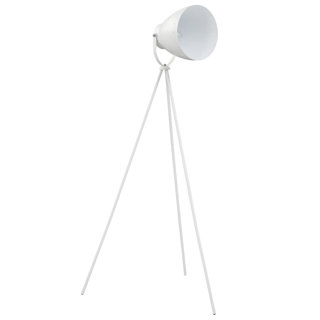 Lampadaire E27 métal blanc