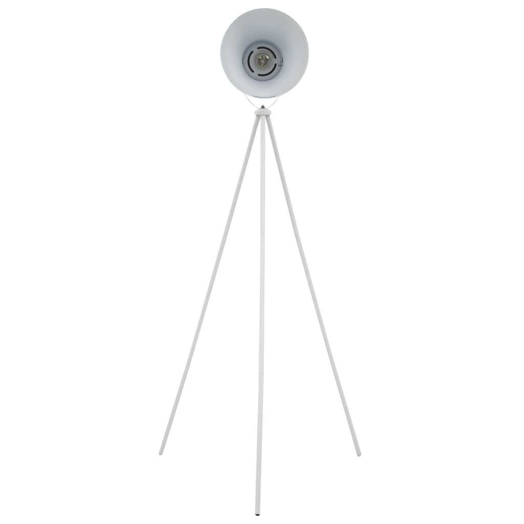 Lampadaire E27 métal blanc