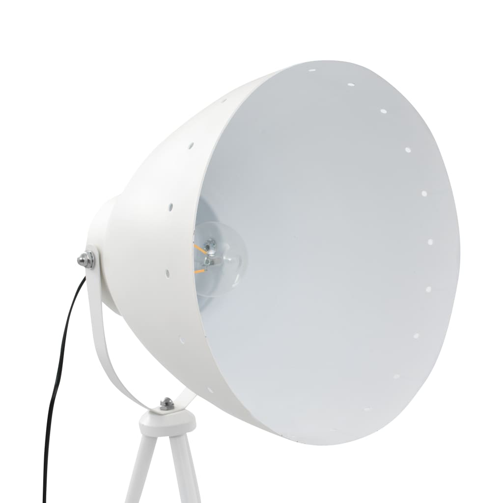 Vloerlamp E27 metaal wit