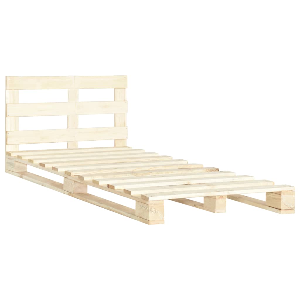 Bedframe pallet massief grenenhout 140x200 cm