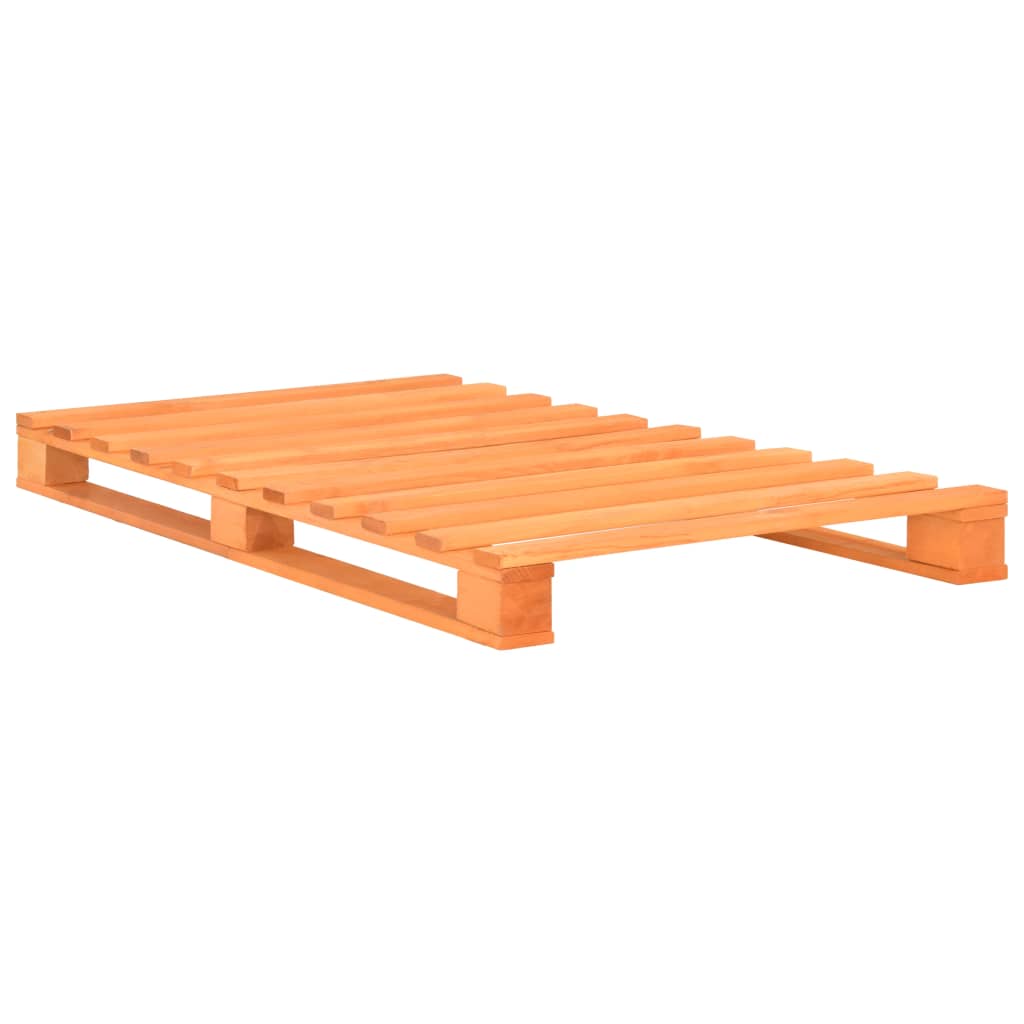 Bedframe pallet massief grenenhout 200x200 cm