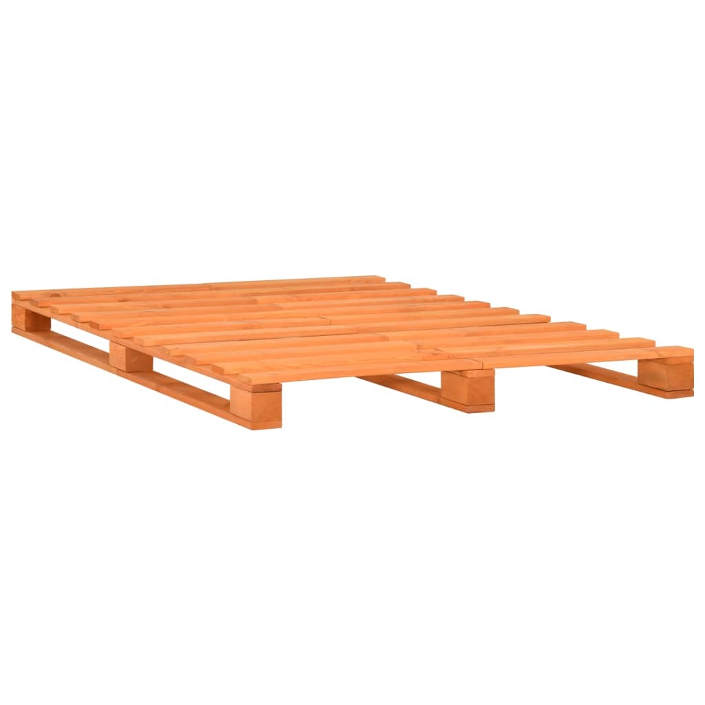 Bedframe pallet massief grenenhout 200x200 cm