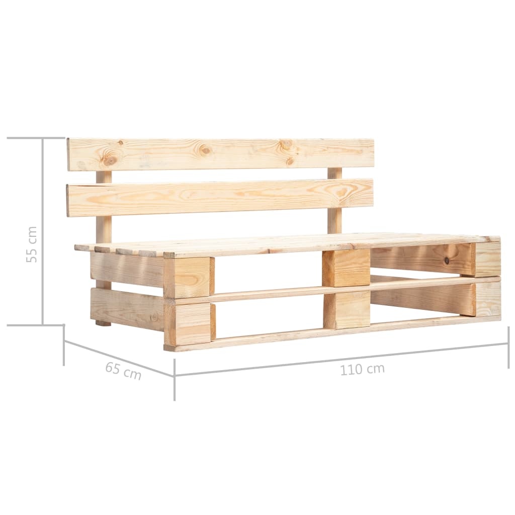 Tuinbank pallet hout