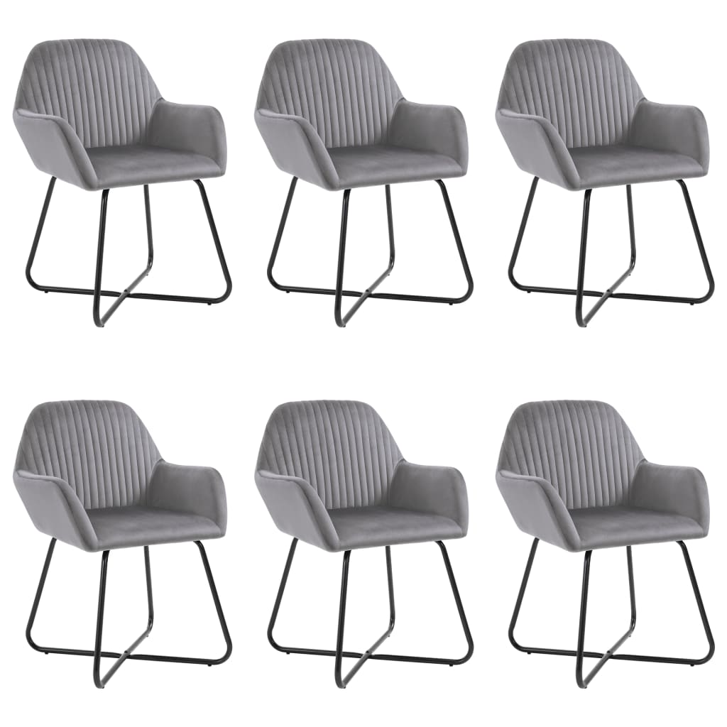 Chaises de salle à manger 2 pcs velours