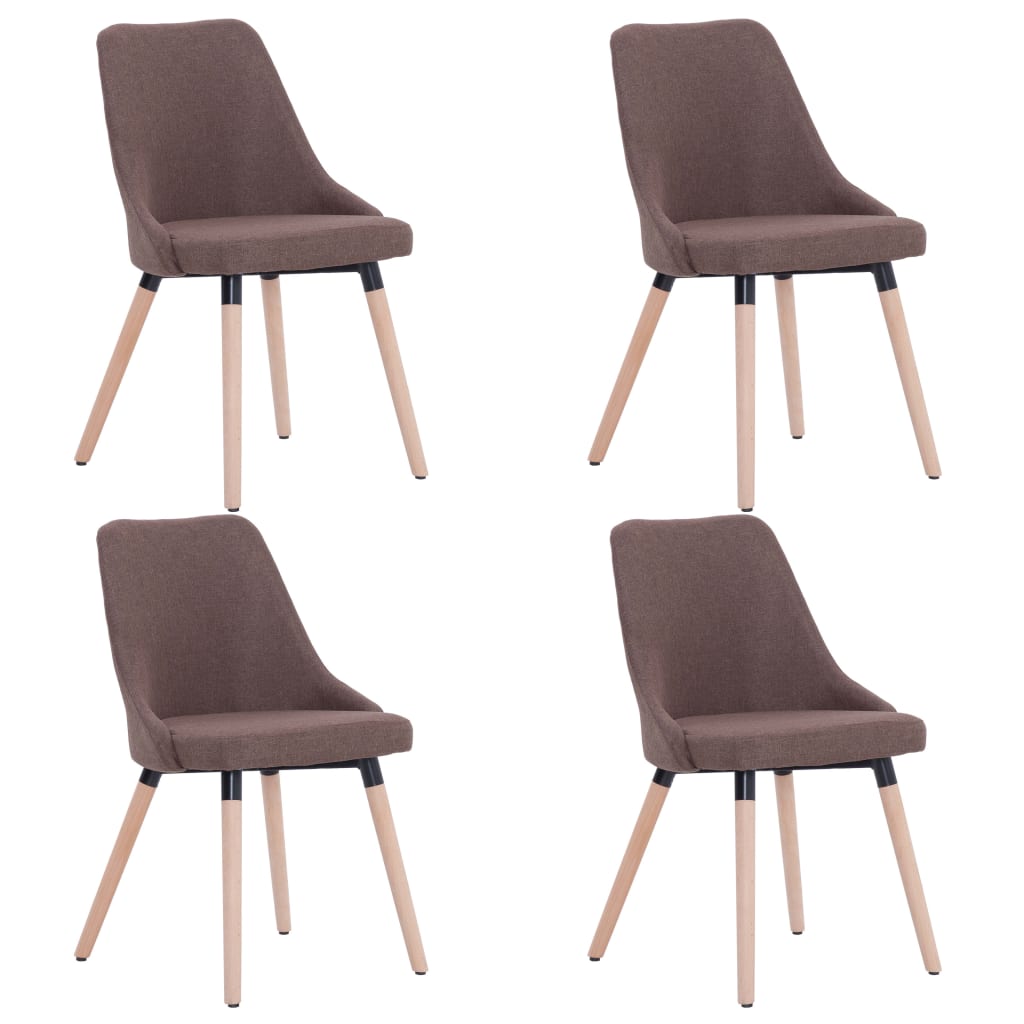 Chaises de salle à manger pivotantes 2 pcs en tissu