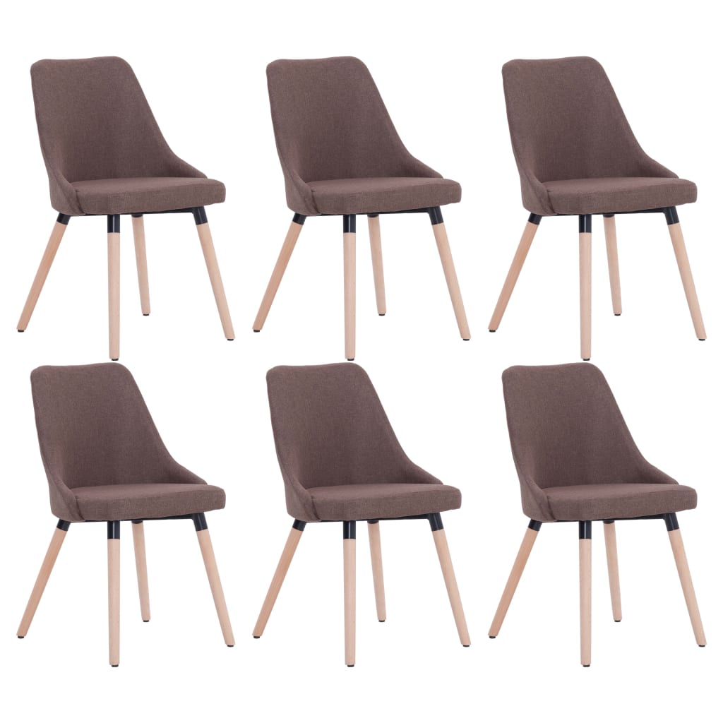 Chaises de salle à manger pivotantes 2 pcs en tissu