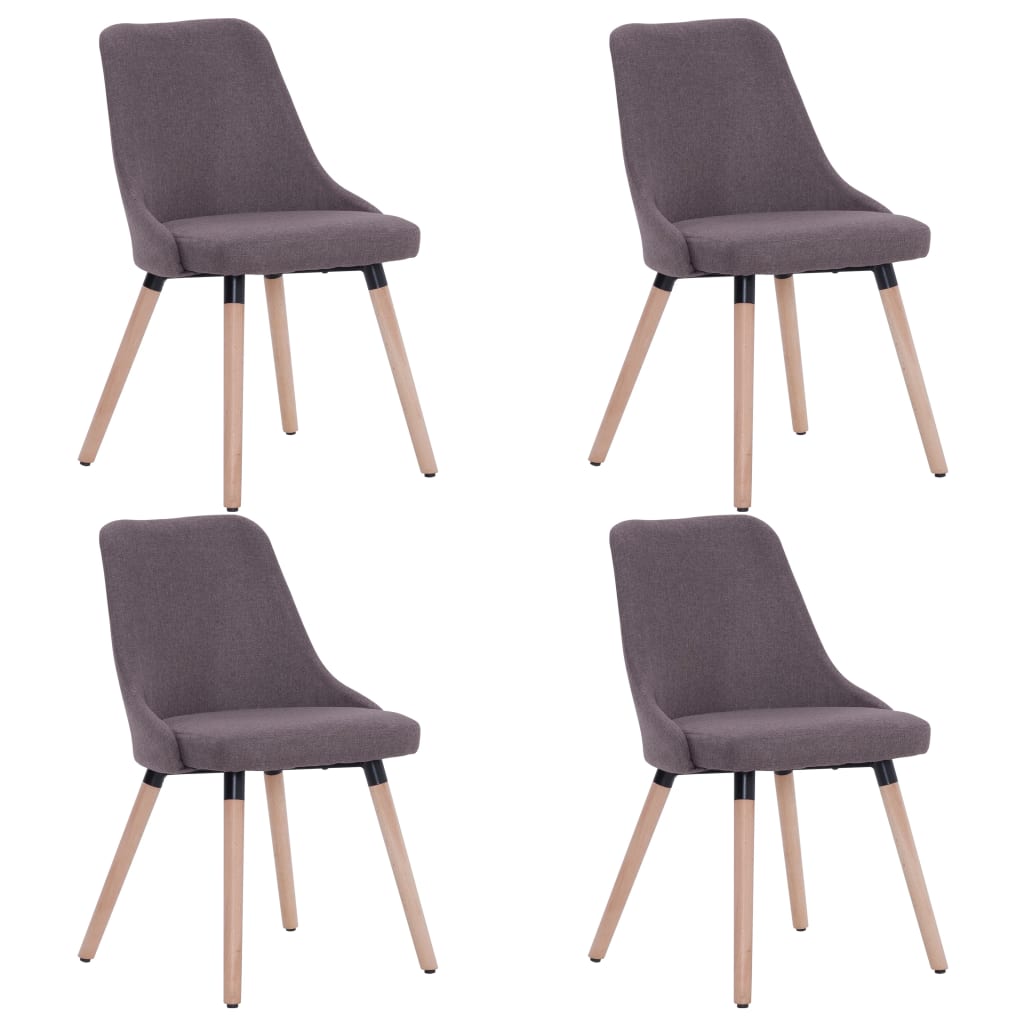 Chaises de salle à manger pivotantes 2 pcs en tissu