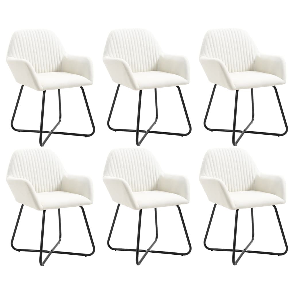 Chaises de salle à manger 2 pcs en tissu