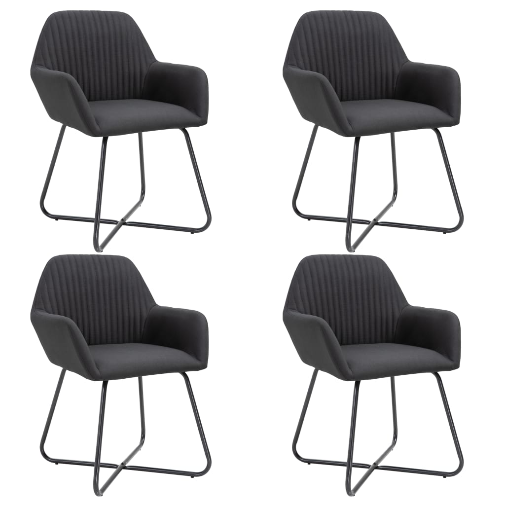 Chaises de salle à manger 2 pcs en tissu