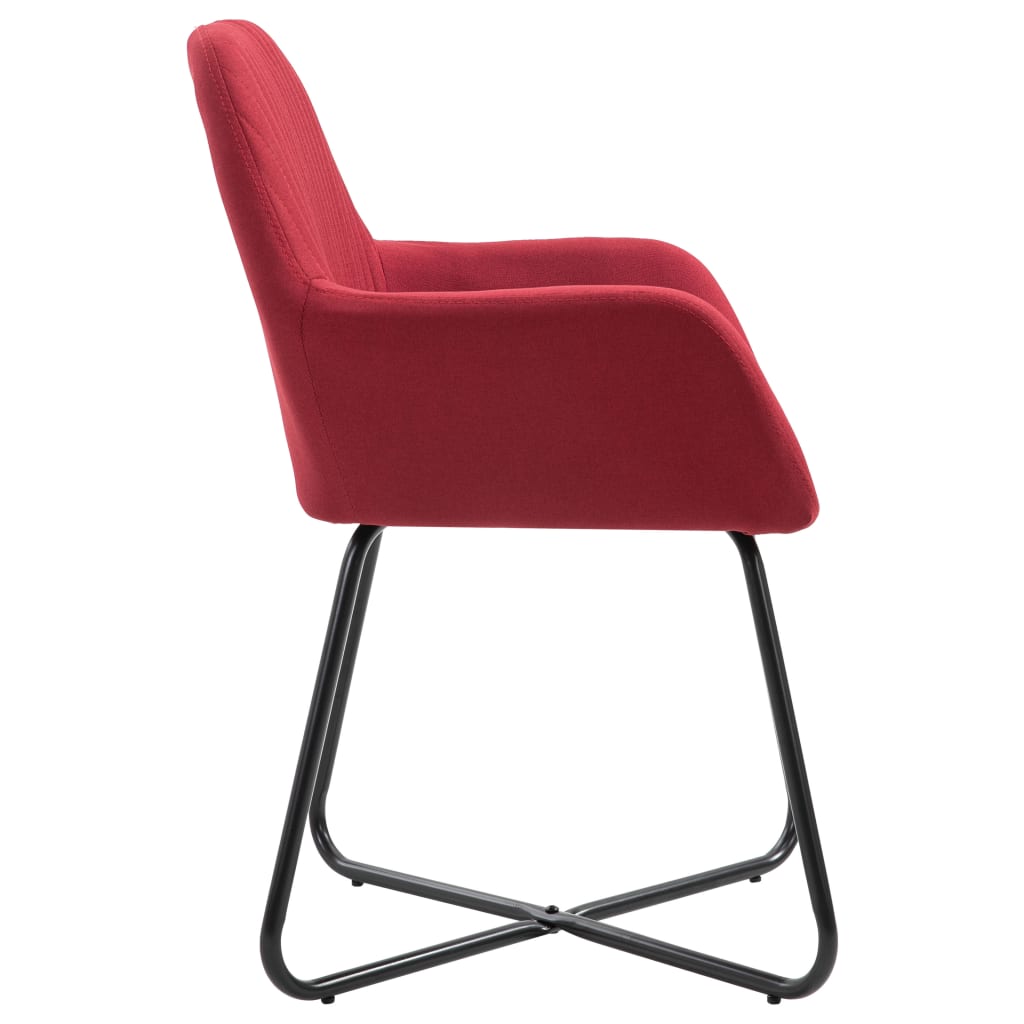 Eetkamerstoelen 4 st stof crèmekleurig