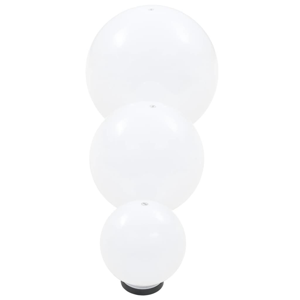 LED-bollampen rond 20/30/40 cm PMMA 3 st