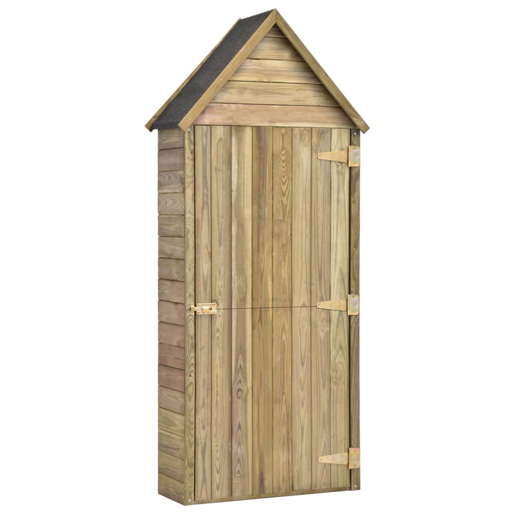 Abri de jardin avec porte 107x107x220 cm bois de pin imprégné