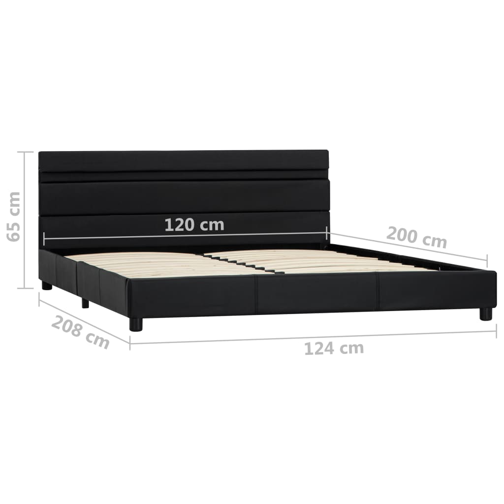 Bedframe met LED kunstleer 180x200 cm