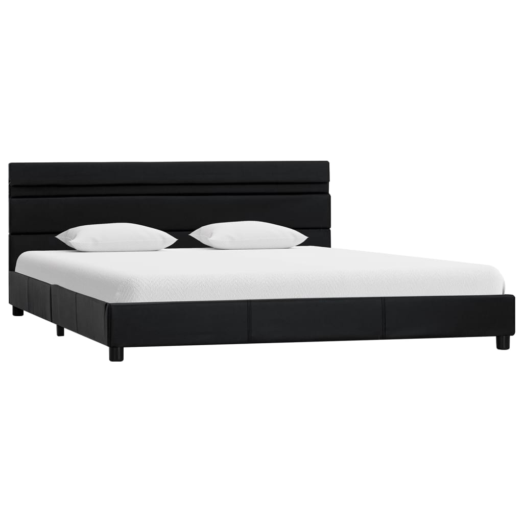 Bedframe met LED kunstleer 180x200 cm