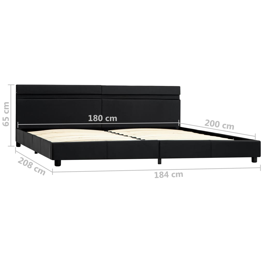 Bedframe met LED stof 140x200 cm