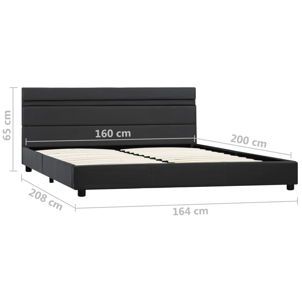 Bedframe met LED kunstleer 180x200 cm