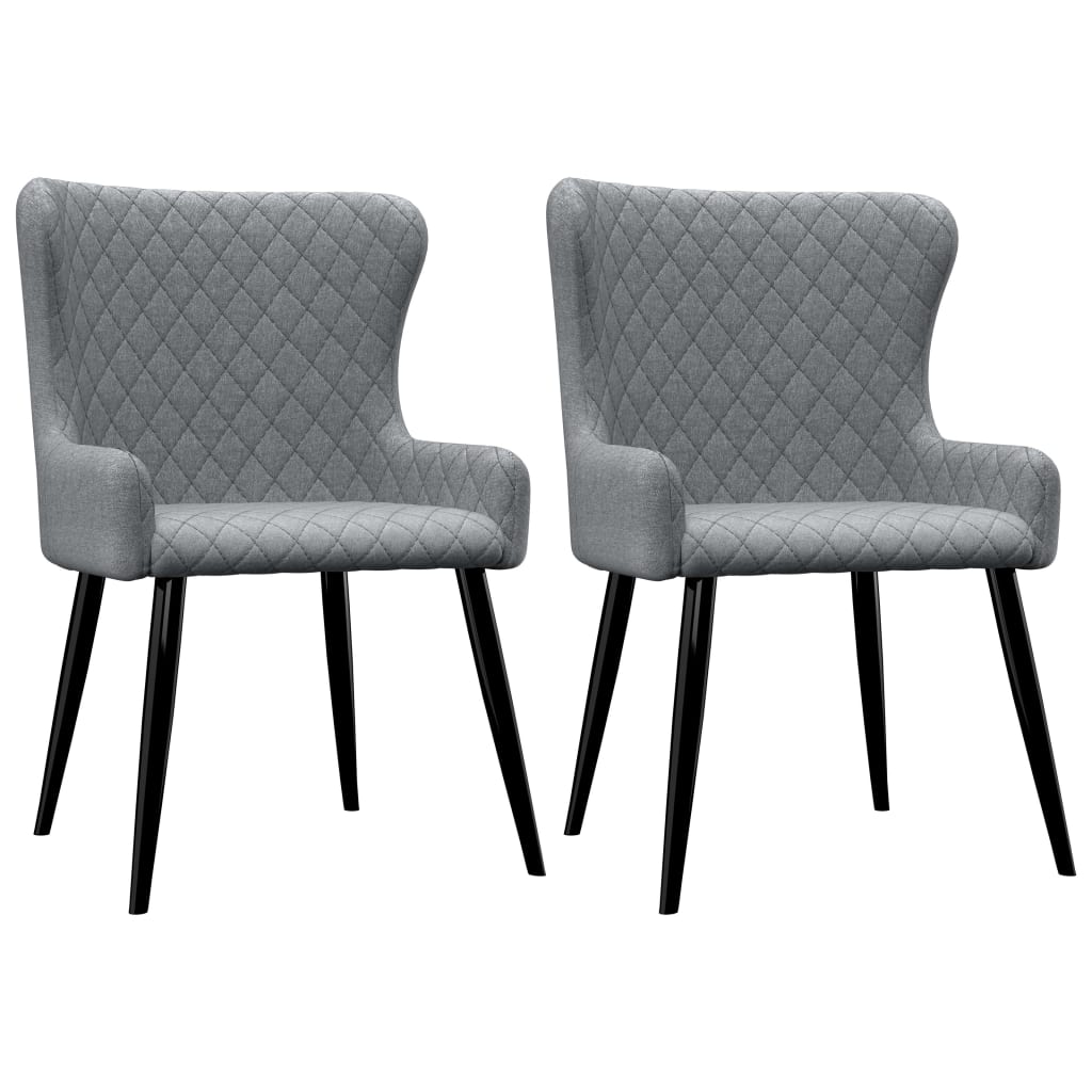 Chaises de salle à manger 6 pcs en tissu