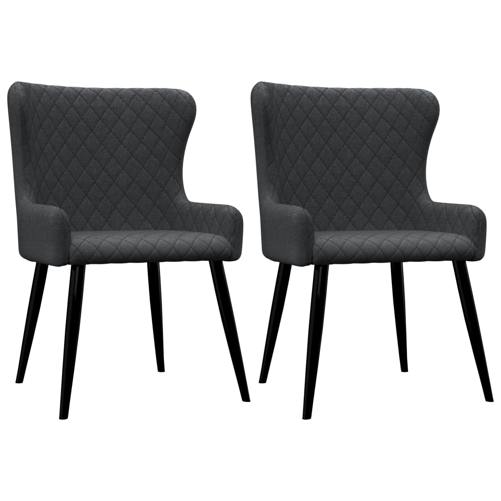 Chaises de salle à manger 6 pcs en tissu