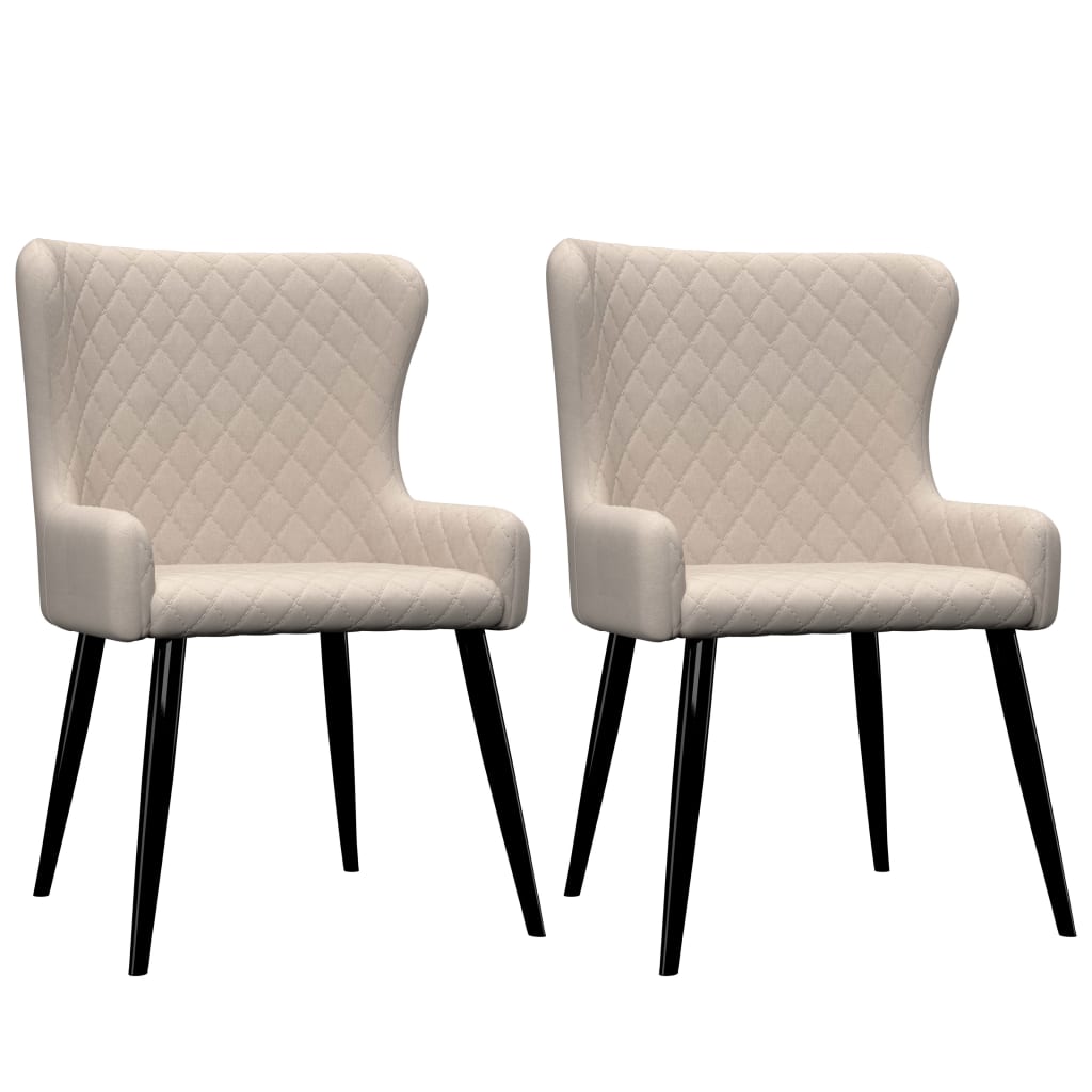 Chaises de salle à manger 6 pcs en tissu