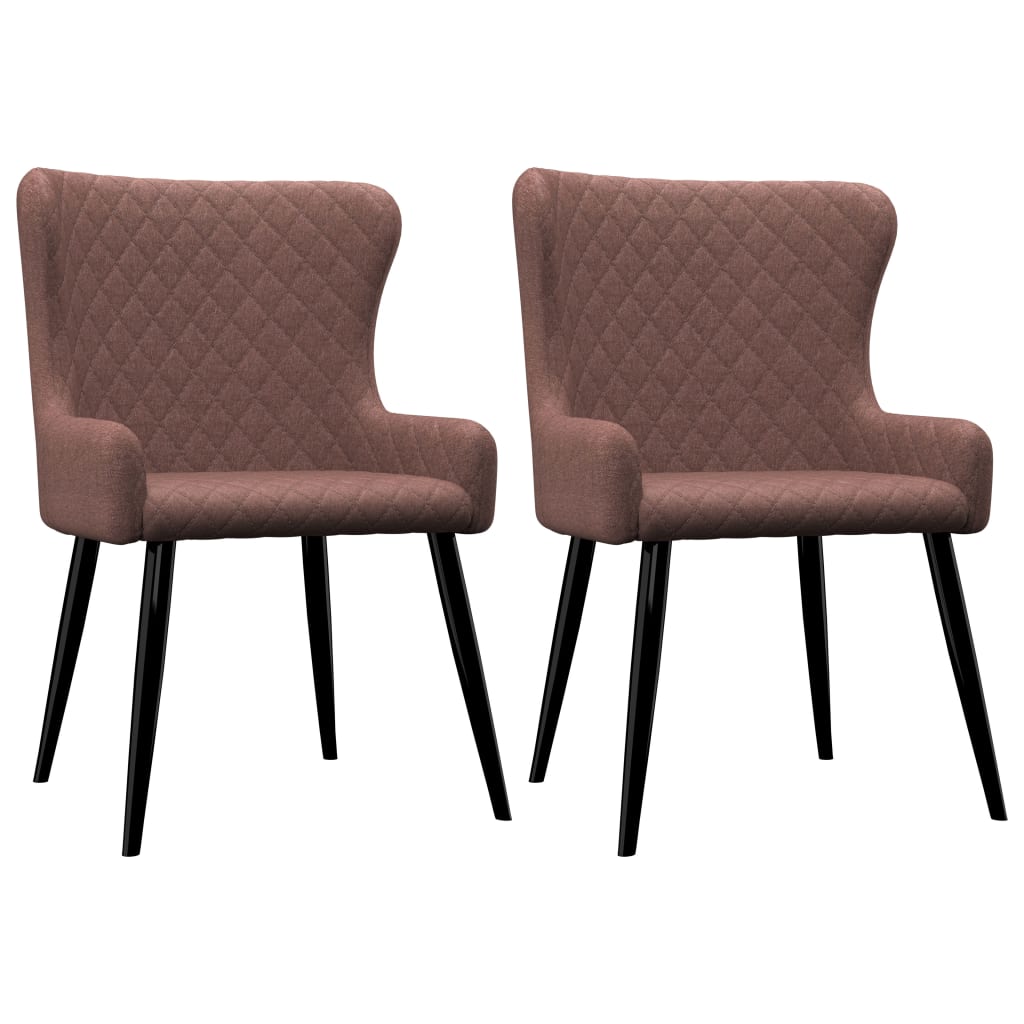 Chaises de salle à manger 6 pcs en tissu