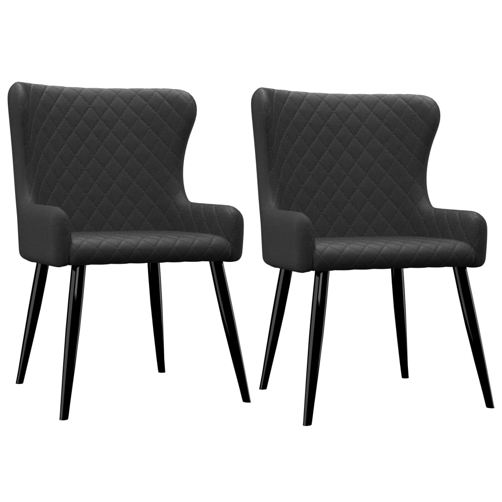 Chaises de salle à manger 6 pcs en tissu