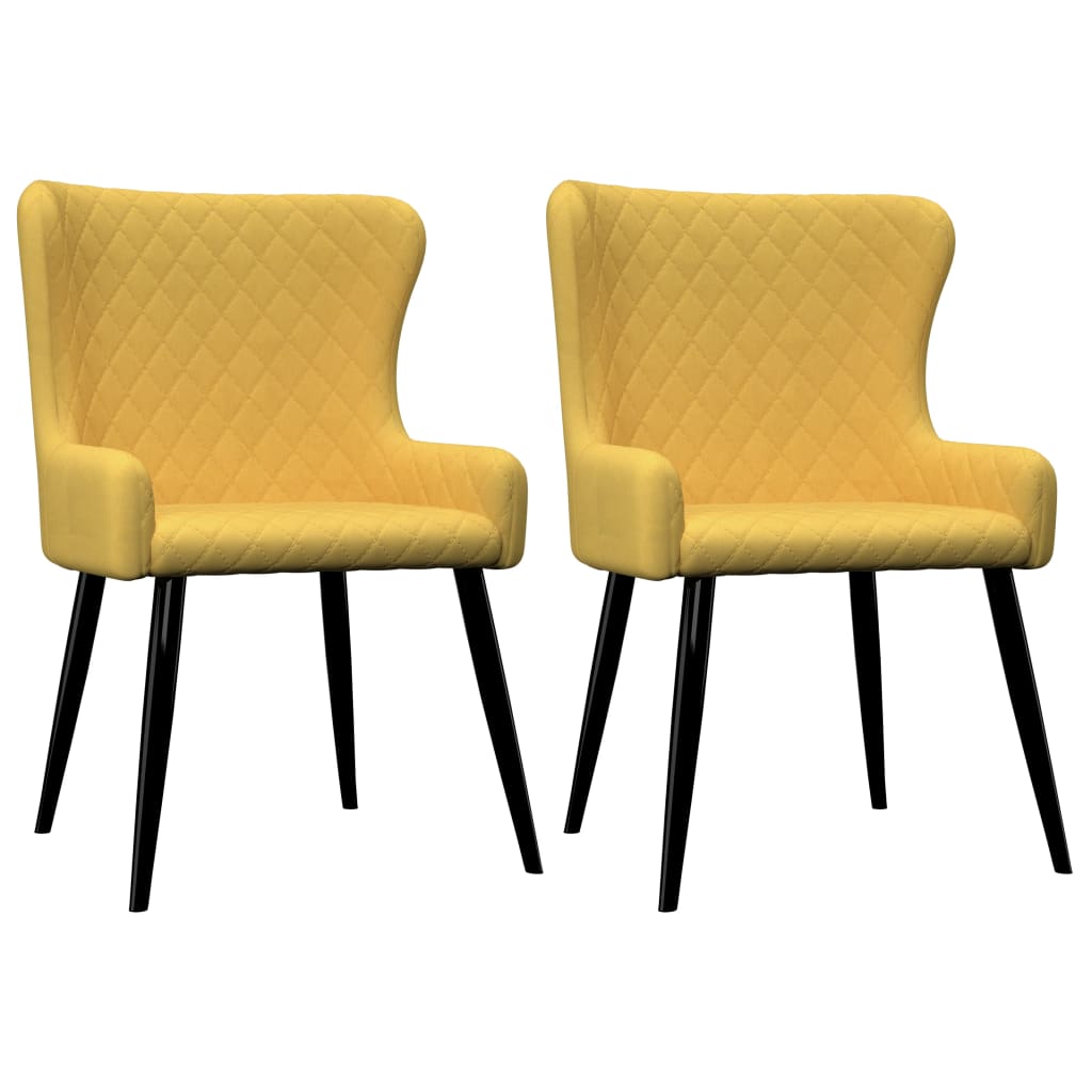 Chaises de salle à manger 6 pcs en tissu