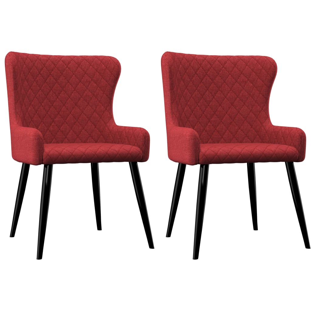 Chaises de salle à manger 6 pcs en tissu