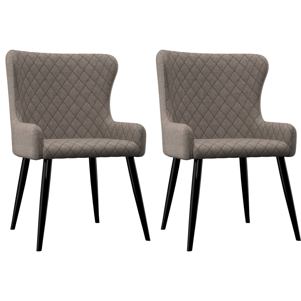 Chaises de salle à manger 6 pcs en tissu