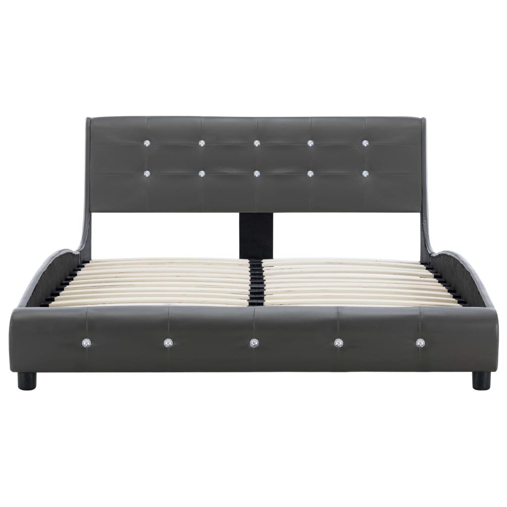 Bed met matras kunstleer 140x200 cm